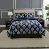 Royal Blue Trellis Bedsheet